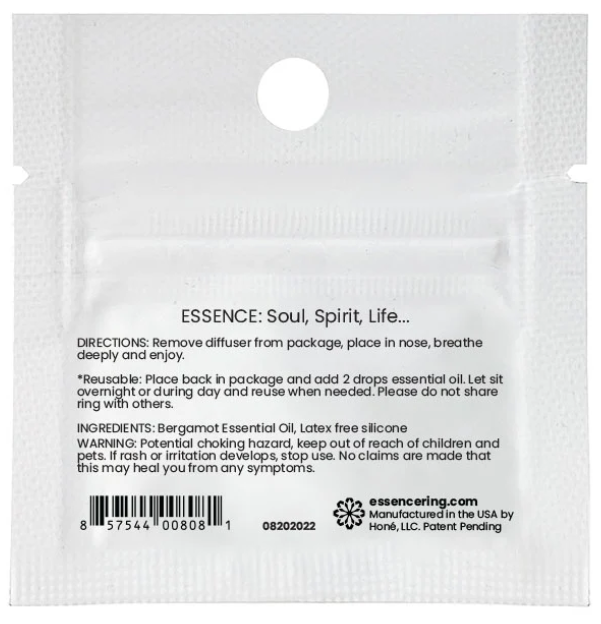 Bergamot Scent Nasal Diffuser Ring